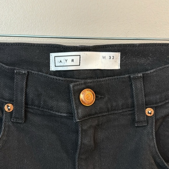NWOT AYR Black Straight Leg Jeans - Picture 2 of 7